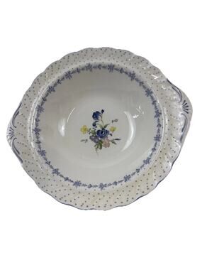 Nikko Fine Tableware Blue Peony Large Dish Serving Bowl Made In Japan
